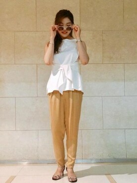 本社 プレスさん（レディース・167cm）の夏コーディネート