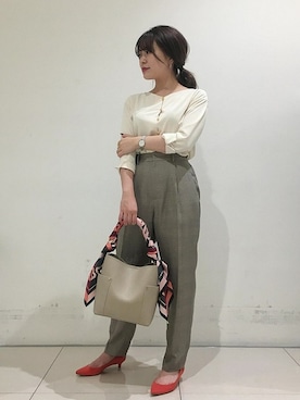 本社 プレスさん（レディース・157cm）の夏コーディネート