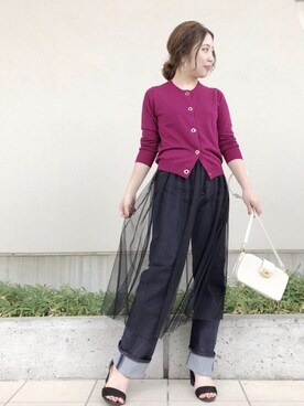 本社 プレスさん（レディース・154cm）の秋コーディネート