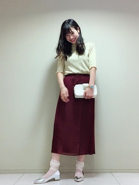 本社 プレスさん（レディース・161cm）の秋コーディネート