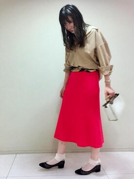 本社 プレスさん（レディース・161cm）の秋コーディネート