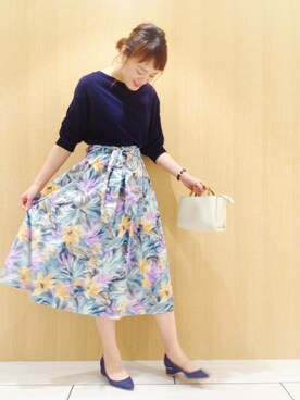 本社 プレスさん（レディース・163cm）の秋コーディネート