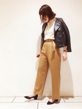 本社 プレスさん（レディース・163cm）の秋コーディネート