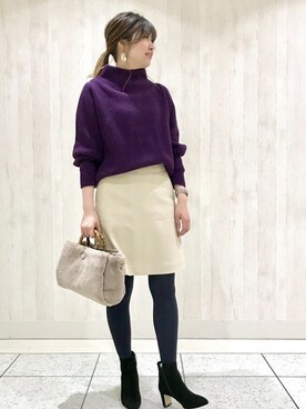 本社 プレスさん（レディース・163cm）の秋コーディネート