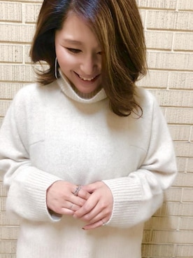 「フォックスファー」｜本社 プレスさん（レディース・150cm）の冬コーディネート