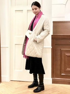 「ROPE'（ロペ）のアイテム（バッグ）」を使った、本社 プレスさん（レディース・168cm）の冬コーディネート