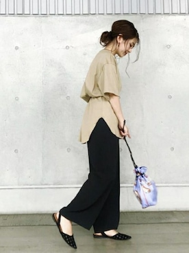 「ROPE'（ロペ）のアイテム（バッグ）」を使った、本社 プレスさん（レディース・151cm）の夏コーディネート