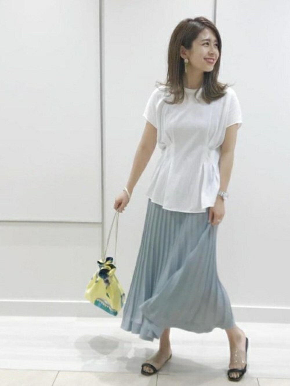 マニプリ 巾着ショルダーバッグ ロペ ROPE'（ロペ）の「【manipuri×ROPE'】巾着ショルダーバッグ