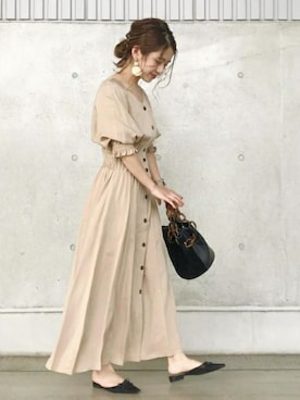 本社 プレスさん（レディース・151cm）の夏コーディネート