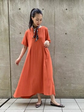 「Hashibami（ハシバミ）のアイテム（財布/小物）」を使った、本社 プレスさん（レディース・163cm）の秋コーディネート