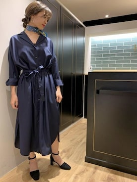 「ROPE'（ロペ）のアイテム（財布/小物）」を使った、本社 プレスさん（レディース・156cm）の秋コーディネート