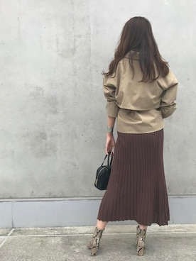 本社 プレスさん（レディース・170cm）の秋コーディネート