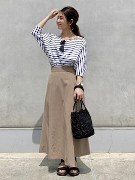 本社 プレスさん（レディース・151cm）の春コーディネート