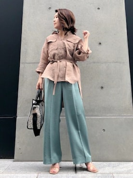 本社 プレスさん（レディース・150cm）の春コーディネート