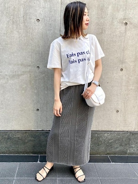 「MILOS（ミロス）のアイテム」を使った、本社 プレスさん（レディース・158cm）の夏コーディネート