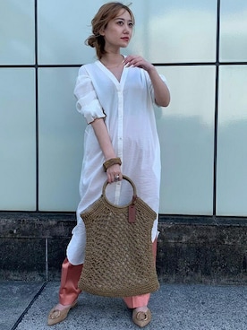 本社 プレスさん（レディース・155cm）の夏コーディネート