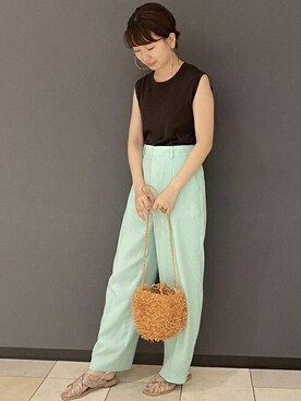 「Sans Arcidet（サンアルシデ）のアイテム」を使った、本社 プレスさん（レディース・164cm）の夏コーディネート