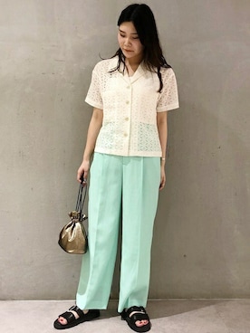 本社 プレスさん（レディース・163cm）の夏コーディネート