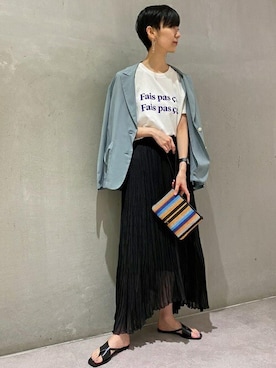 本社 プレスさん（レディース・164cm）の夏コーディネート