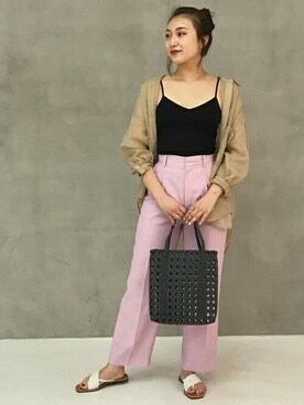 本社 プレスさん（レディース・163cm）の夏コーディネート