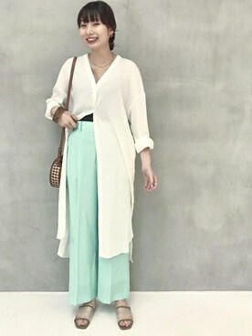 本社 プレスさん（レディース・165cm）の夏コーディネート