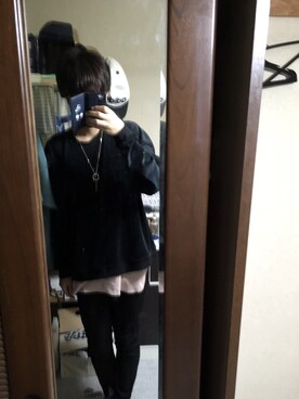 「WEGO（ウィゴー）のWEGO/スラブワッフルラウンドロングタンクトップ（タンクトップ）」を使った、あああああさん（メンズ・172cm）の秋コーディネート