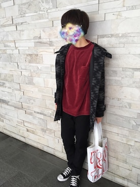 「no brand（ノーブランド）のアイテム（ダッフルコート）」を使った、あああああさん（メンズ・172cm）の冬コーディネート