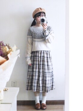 Memokyanさん（レディース・158cm）の冬コーディネート