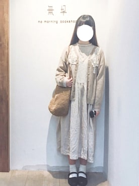 「Fuji（フジ）のアイテム」を使った、Memokyanさん（レディース・158cm）の秋コーディネート