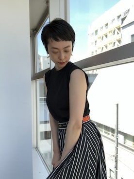 「RLIGHTs（ライツ）のアイテム」を使った、nano・universe 鳴海有加さん（レディース・164cm）の夏コーディネート