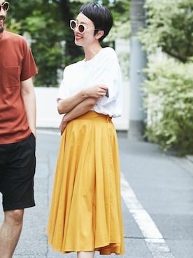 nano・universe 鳴海有加さん（レディース・164cm）の夏コーディネート