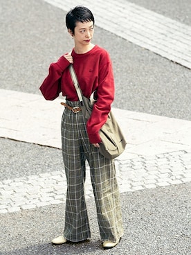 nano・universe 鳴海有加さん（レディース・164cm）の秋コーディネート