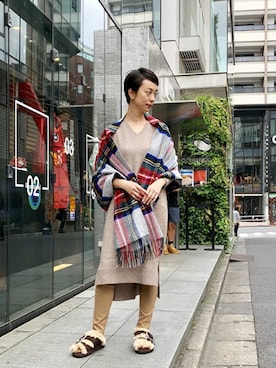 「Glen Prince（グレンプリンス）のアイテム」を使った、nano・universe 鳴海有加さん（レディース・164cm）の秋コーディネート