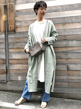 nano・universe 鳴海有加さん（レディース・164cm）の冬コーディネート