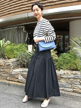 「NANO universe（ナノユニバース）のアイテム（パンプス）」を使った、nano・universe 鳴海有加さん（レディース・164cm）の冬コーディネート