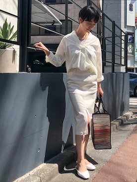 nano・universe 鳴海有加さん（レディース・164cm）の春コーディネート