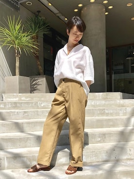 nano・universe 鳴海有加さん（レディース・164cm）の春コーディネート