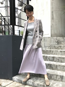nano・universe 鳴海有加さん(レディース・164cm)の春コーディネート