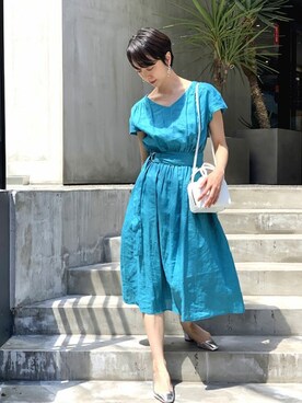 nano・universe 鳴海有加さん（レディース・164cm）の春コーディネート