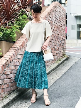 nano・universe 鳴海有加さん（レディース・164cm）の春コーディネート