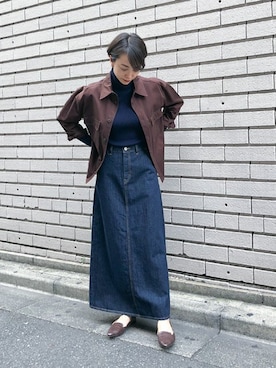 nano・universe 鳴海有加さん（レディース・164cm）の夏コーディネート