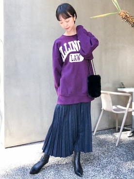 nano・universe 鳴海有加さんのコーディネート