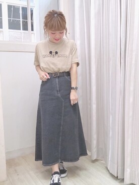 「ミッキー」｜studio CLIP那覇♡mikityさん（レディース・158cm）の夏コーディネート