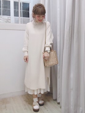 「ワッフル」｜studio CLIP那覇♡mikityさん（レディース・158cm）の春コーディネート