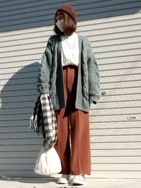 アオさん（レディース・163cm）の冬コーディネート