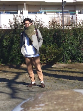 「Makers（メイカーズ）のアイテム」を使った、mayutin  さん（メンズ・168cm）の冬コーディネート