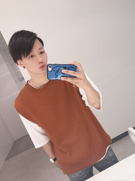 「Right-on（ライトオン）のアイテム（その他トップス）」を使った、RALPHさん（メンズ・178cm）の夏コーディネート