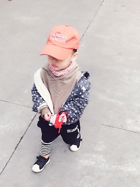 「F（エッフェ）のアイテム」を使った、大笑菇婆さん（キッズ・90cm）の冬コーディネート