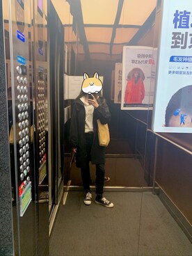 「Clothsceneryのアイテム（ジャケット/アウター、ブラック系）」を使った、来自喵星的橙子さん（レディース）の秋コーディネート