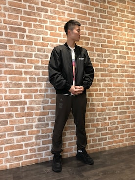 「PRIMALCODE（プライマルコード）のアイテム」を使った、Kazuki Yanaiさん（メンズ・182cm）の秋コーディネート